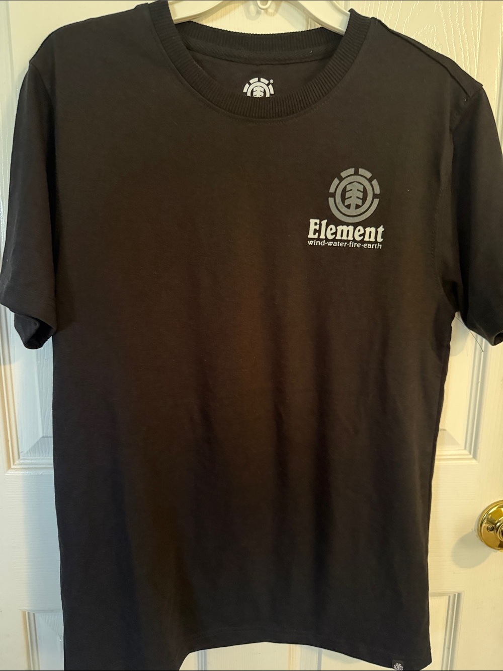 Element Black Short Sleeve Crew T-Shirt with Gray Logo